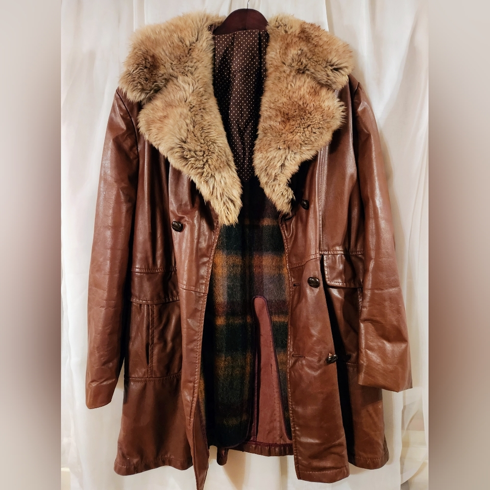 Mens Vintage Leather with Fur